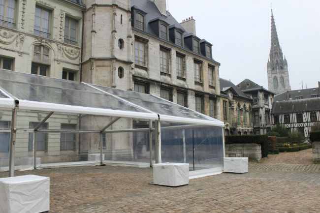 Location de tente cristal avec lestage